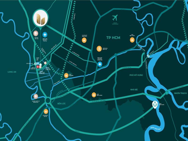 VỊ TRÍ ĐẮC ĐỊA CỦA LA HOME LONG AN