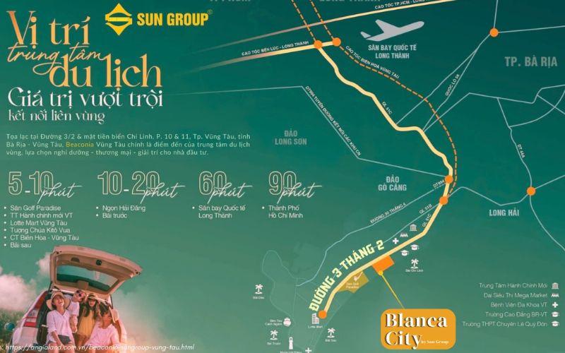 vị trí dự án blanca city vũng tàu