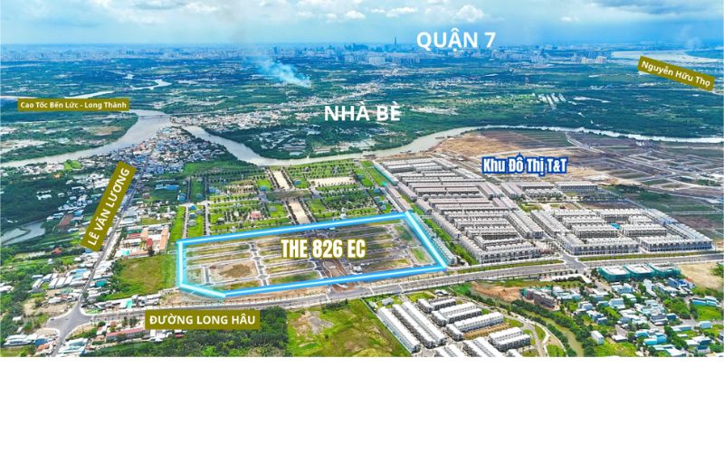 Vị trí dự án The 826 EC Long Hậu Long An