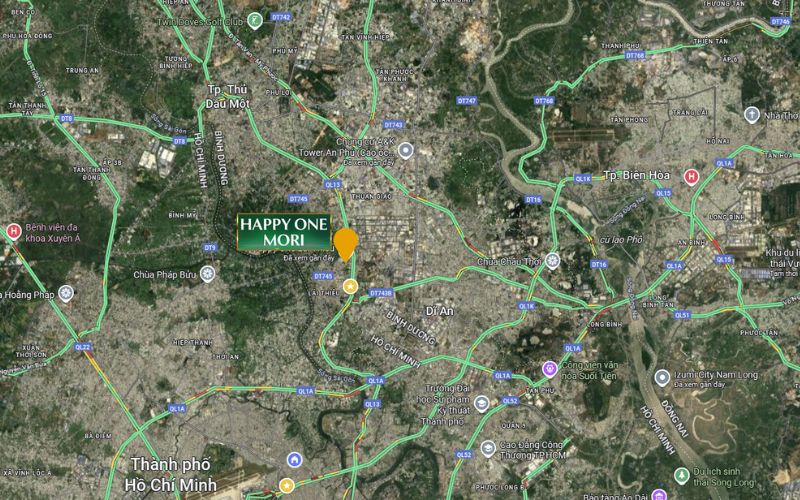 VỊ TRÍ KIM CƯƠNG HAPPY ONE MORI