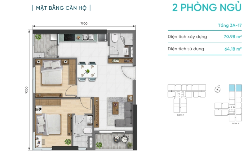 Mặt bằng dự án D-Aqua