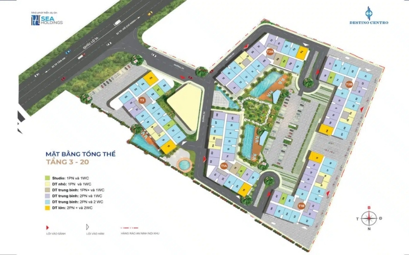 Mặt bằng dự án Destino Centro