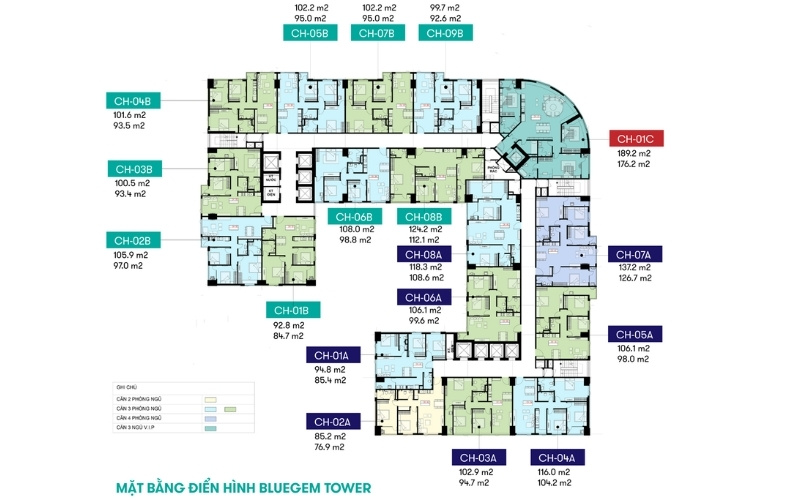 mặt bằng dự án Setia Gardens Residences