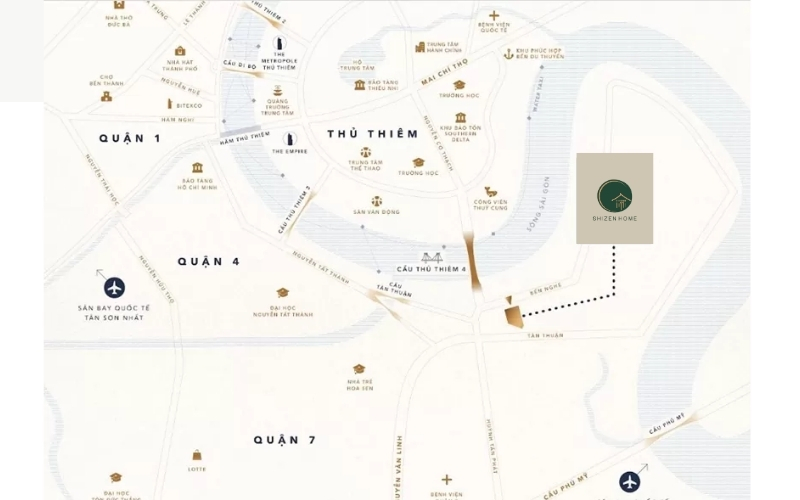 vị trí dự án Shizenhome