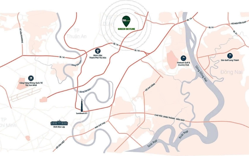 vị trí DỰ ÁN GREEN SKYLINE