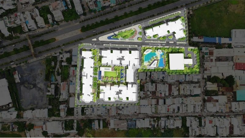 Tọa lạc tại mặt tiền đại lộ Võ Văn Kiệt – trục đường "xương sống" đẹp nhất TP.HCM