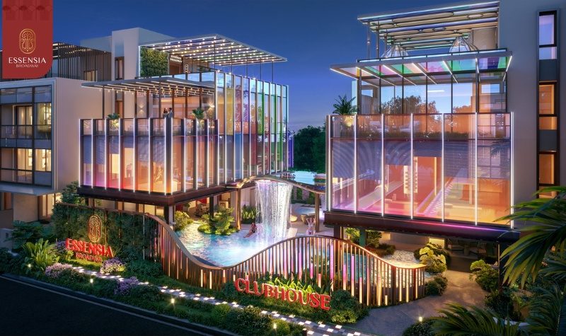 Các khối nhà được bố trí khéo léo với sự xen kẽ giữa khoảng đặc – rỗng, sáng – tối