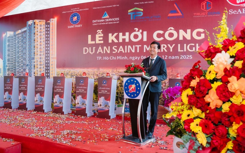LỄ KHỞI CÔNG SAINT MARY LIGHT: CỘT MỐC VÀNG KHỞI ĐẦU KHU ĐÔ THỊ HIỆN ĐẠI TẠI THỚI HÒA