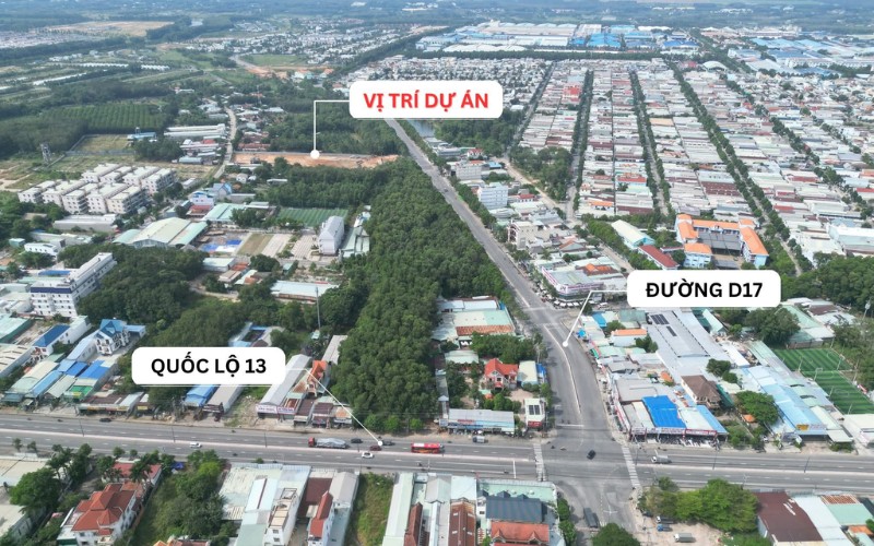 Vị trí dự án Saint Mary Light Bình Dương