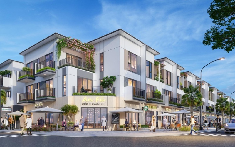 Nhà phố thương mại (Shophouse): Tọa lạc trên các đại lộ lớn