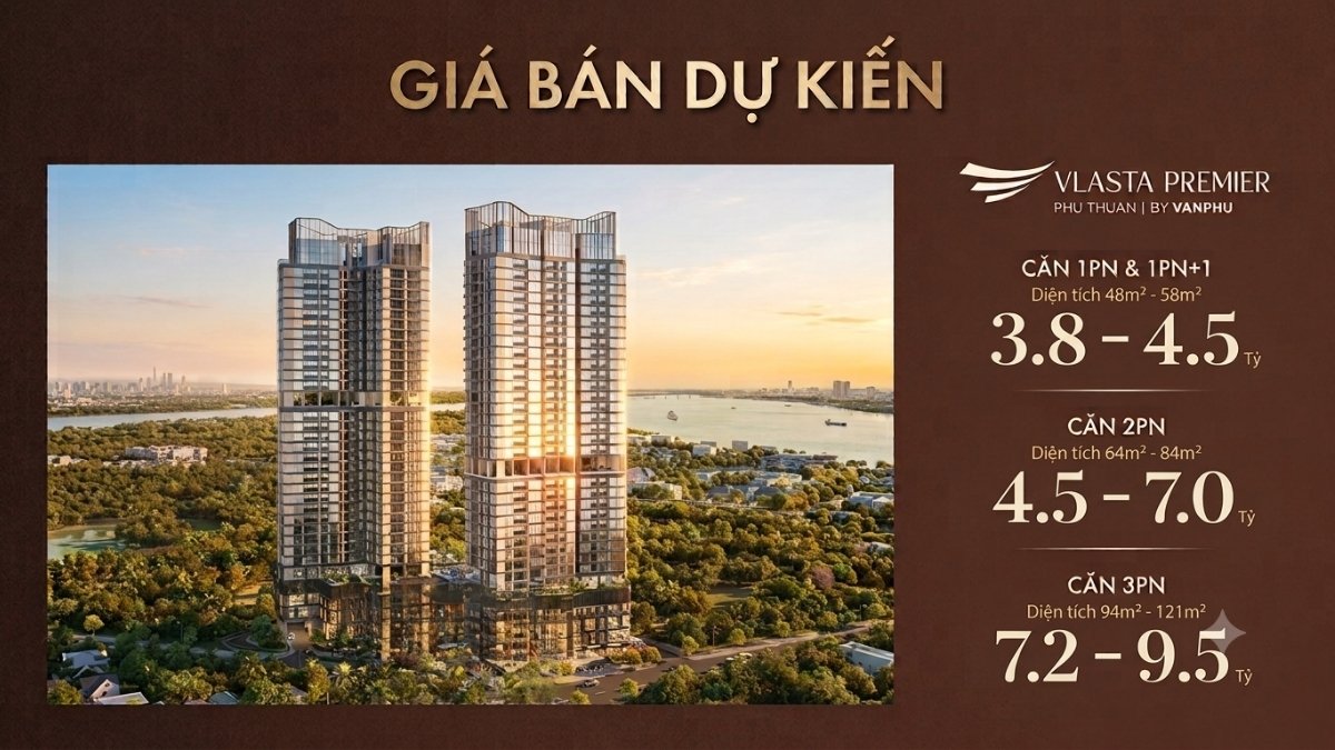 Cập Nhật Giá Bán Vlasta Premier Quận 7 - Tuyệt Tác Ven Sông 2026 2 Gía bán Vlasta Premier Quận 7