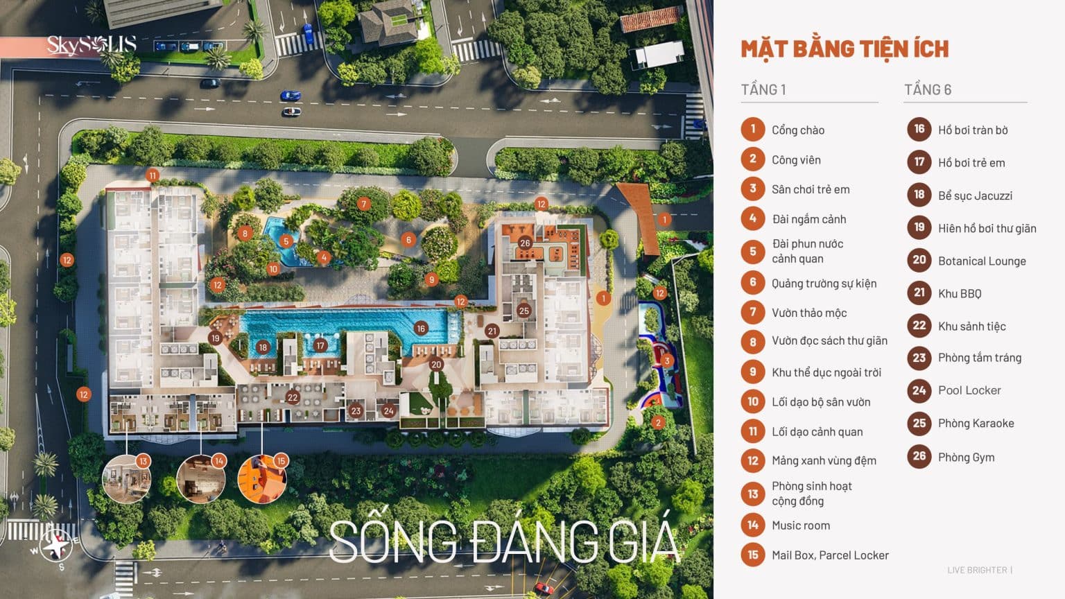 TIỆN ÍCH VƯỢT TRỘI DỰ ÁN SKY SOLIS