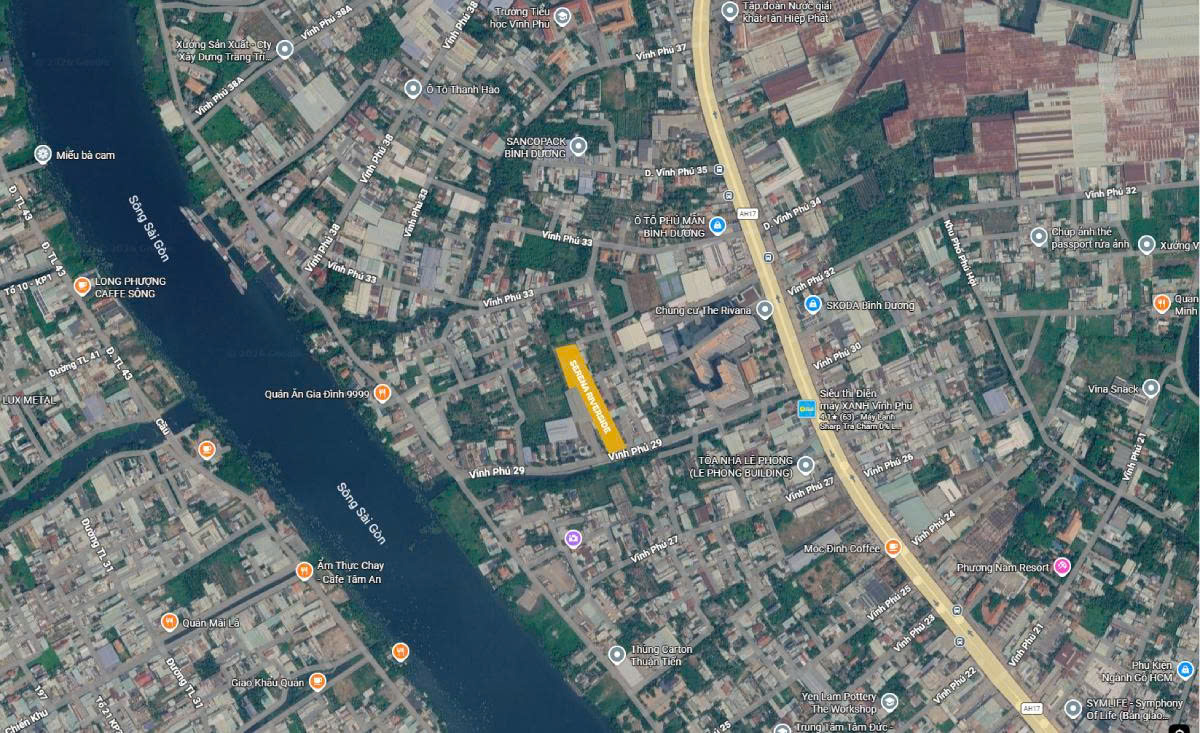 Vị trí Serena Riverside Lái Thiêu