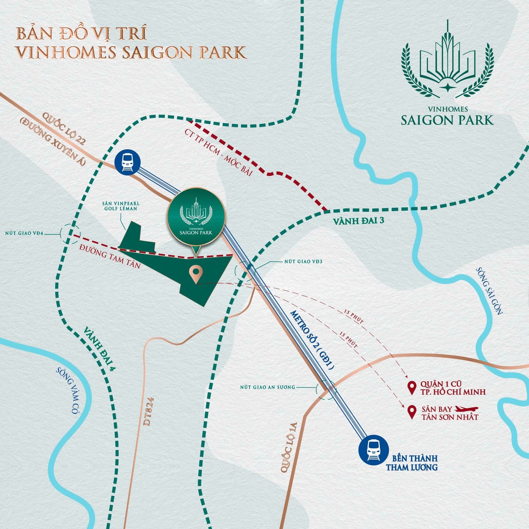 Vị trí dự án Vinhomes Saigon Park