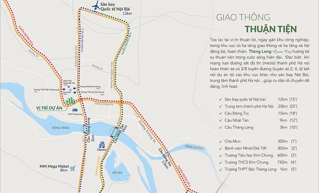 Vị trí nhà ở xã hội Kim Chung Đông Anh