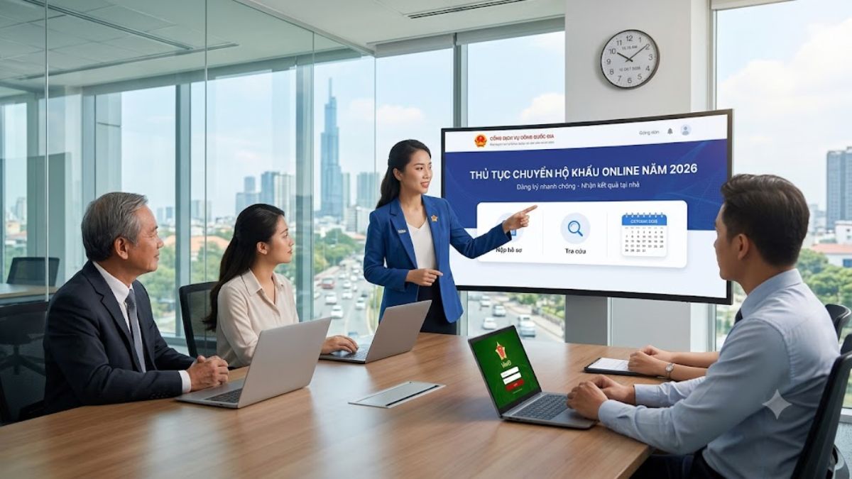 Quy Trình Và Thủ Tục Chuyển Hộ Khẩu Online Năm 2026